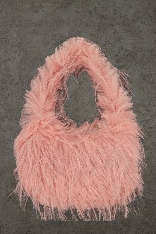 Fluffly Faux Fur Crossbody Bag