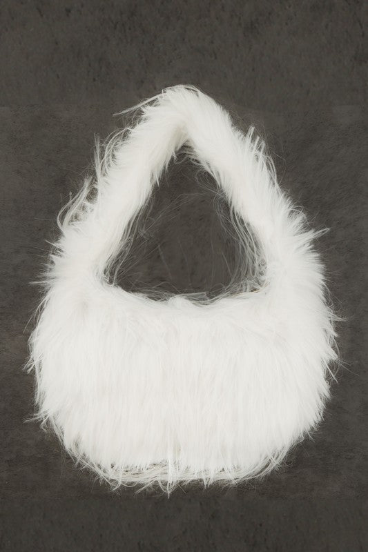 Fluffly Faux Fur Crossbody Bag