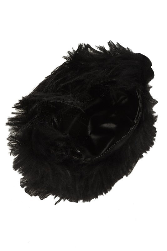 Fluffly Faux Fur Crossbody Bag