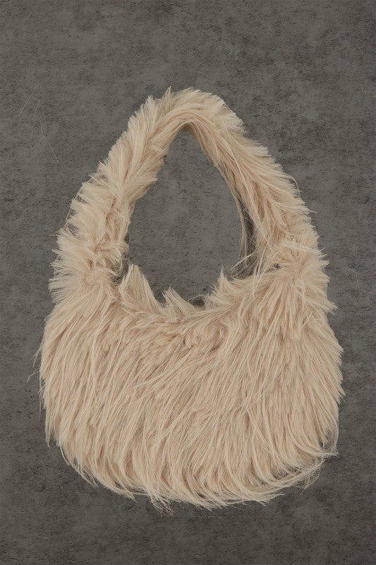 Fluffly Faux Fur Crossbody Bag