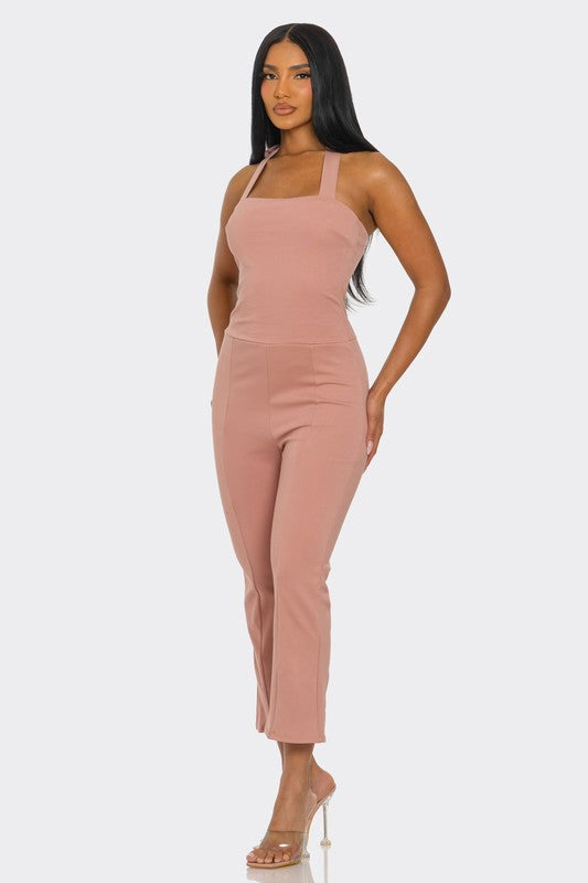 Halter Capri Jumpsuit