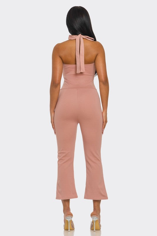 Halter Capri Jumpsuit
