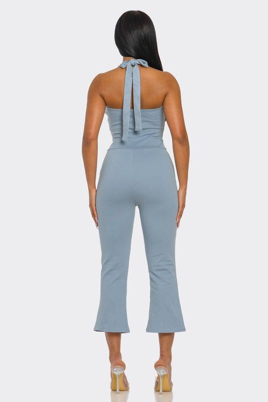 Halter Capri Jumpsuit