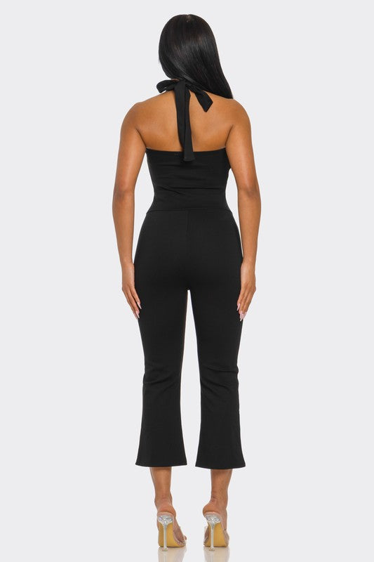 Halter Capri Jumpsuit
