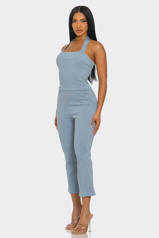 Halter Capri Jumpsuit