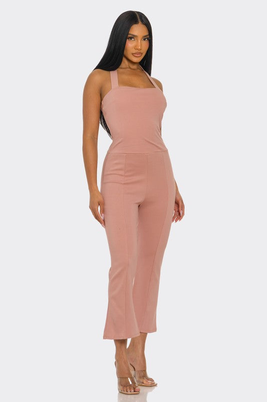 Halter Capri Jumpsuit