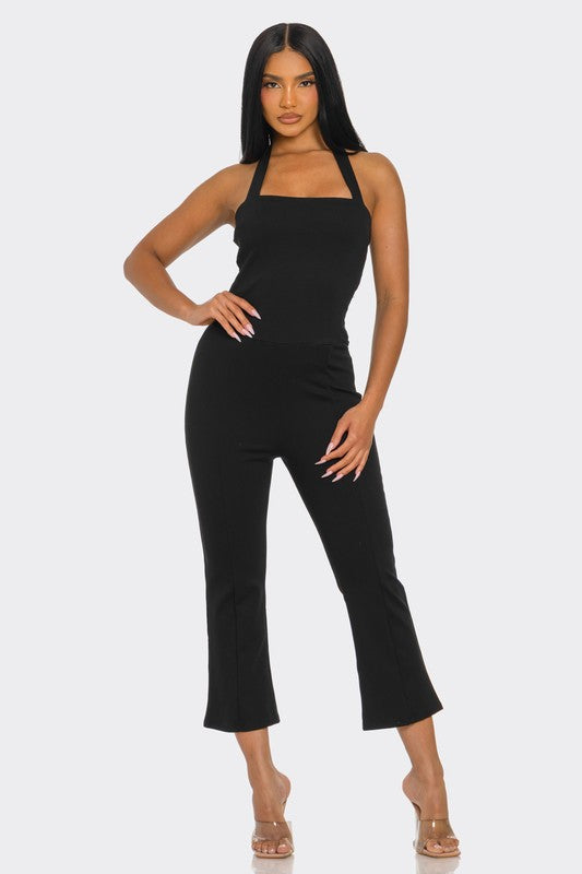 Halter Capri Jumpsuit