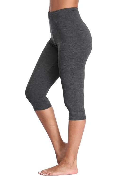 Cotton Jersey Capri Leggings