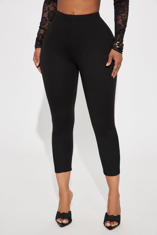 Cotton Jersey Capri Leggings