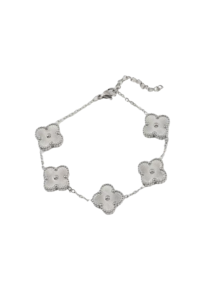 Cloveret Stainless Steel Necklace & Bracelet Set