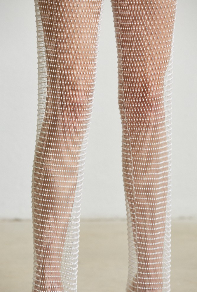 Crystal Mesh Blazer & Pants Set