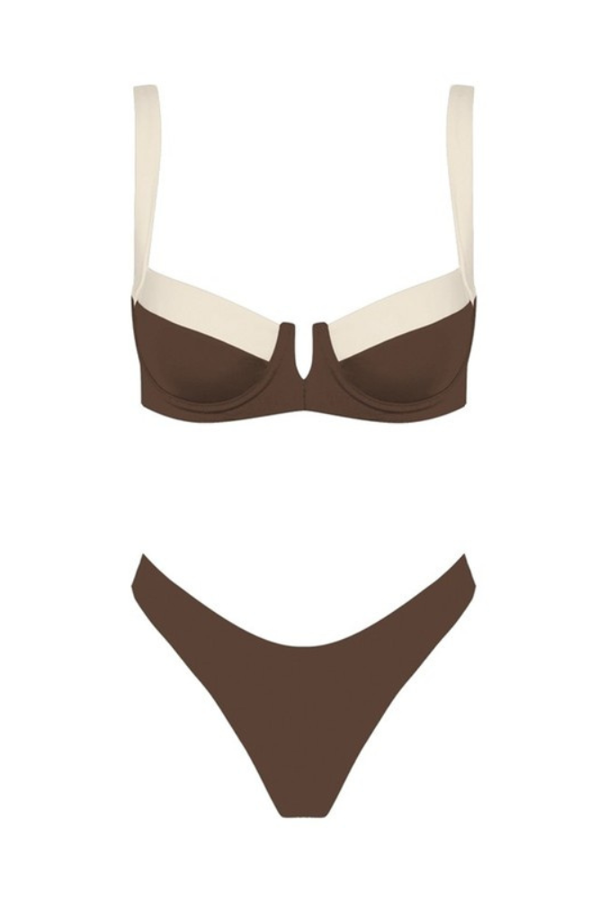 Dual-Tone Underwire Bikini