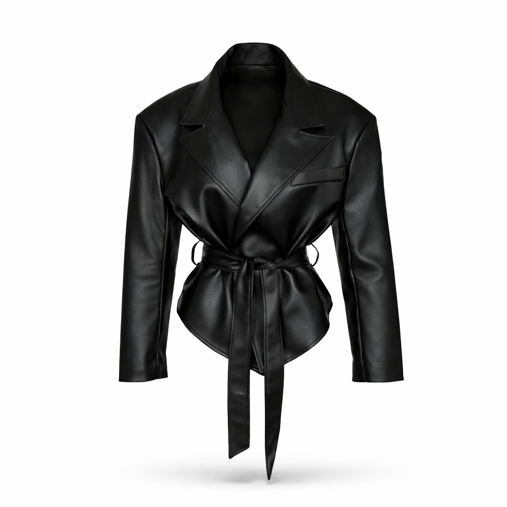 Faux Leather Moto Jacket