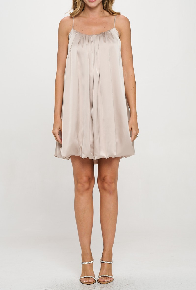 Satin Bubble Dress