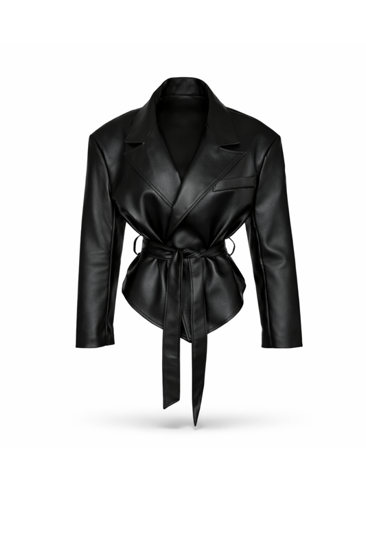 Faux Leather Moto Jacket