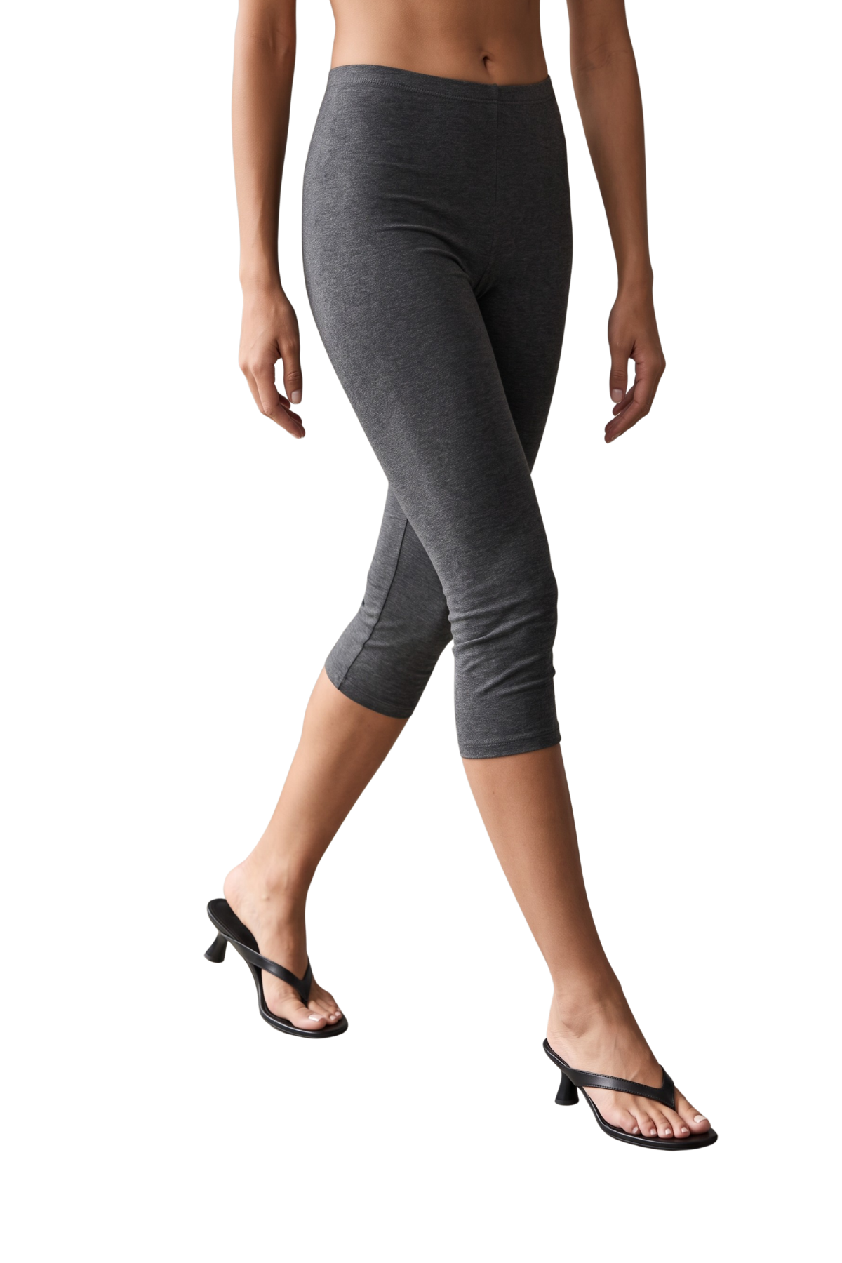Cotton Jersey Capri Leggings