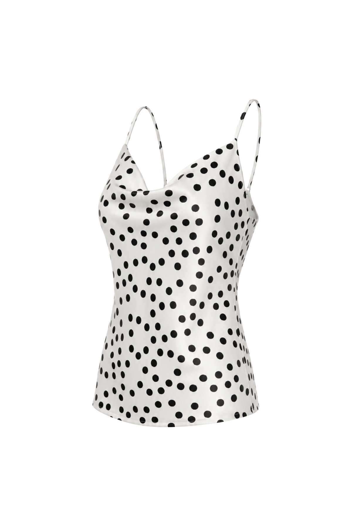 Cowl Neck Polka Dot Blouse