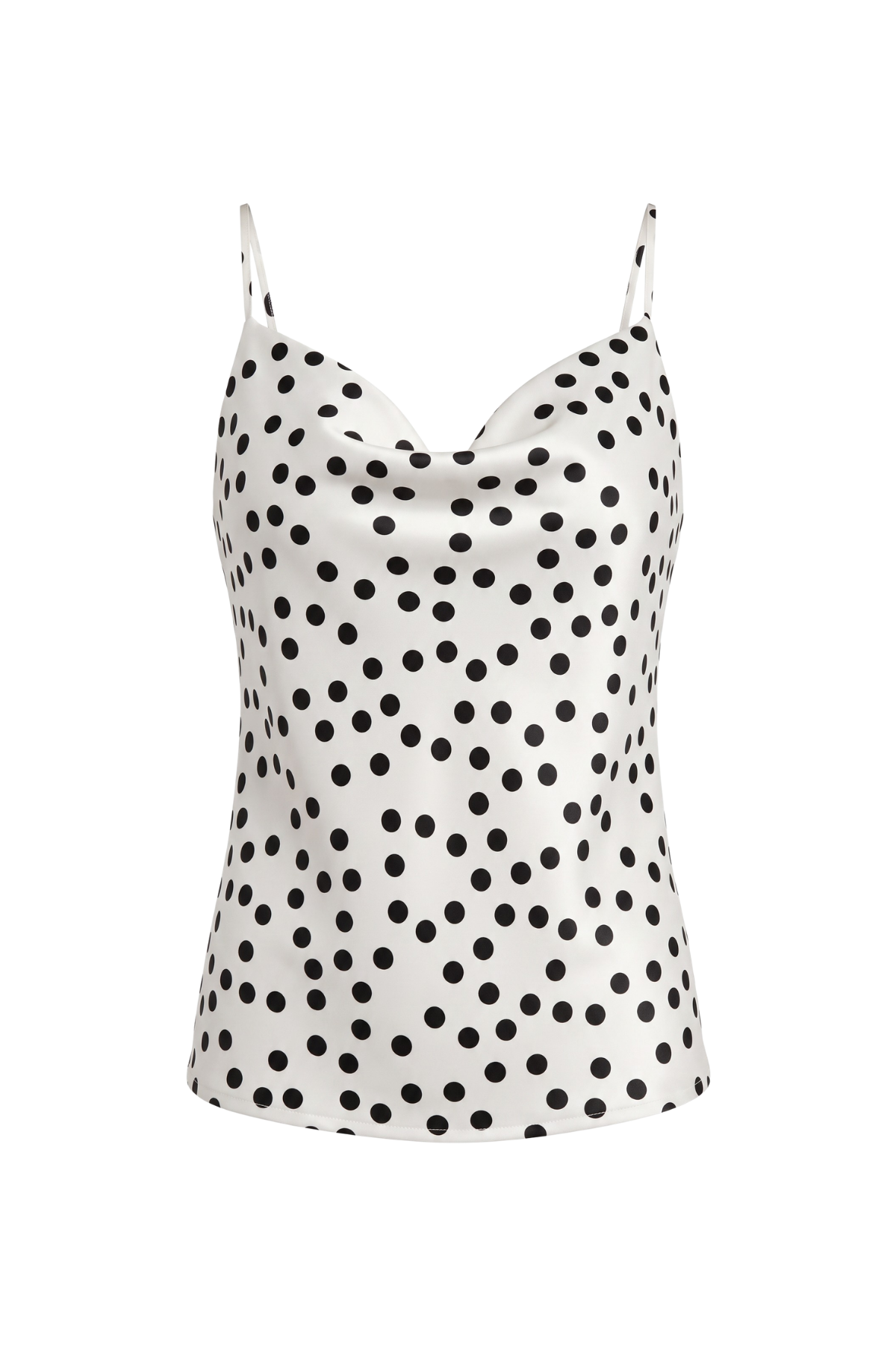 Cowl Neck Polka Dot Blouse