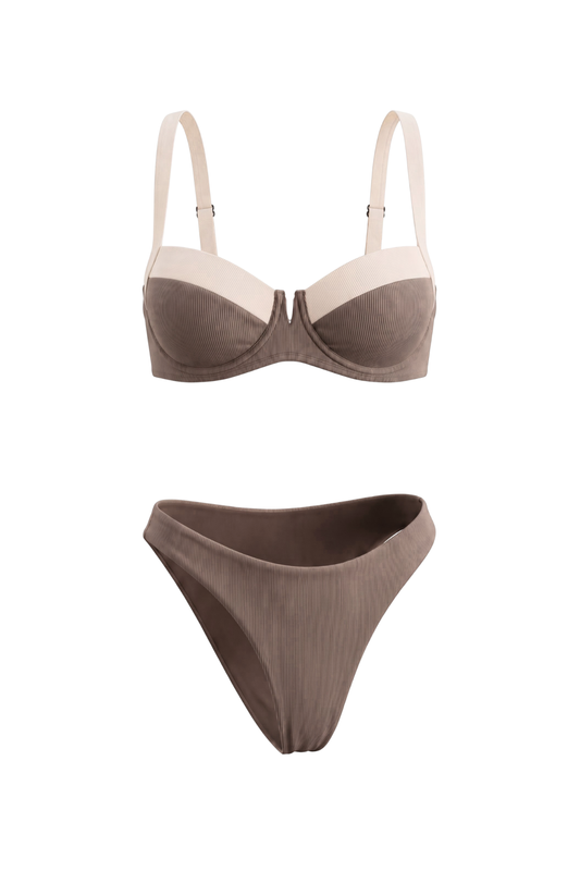 Dual-Tone Underwire Bikini