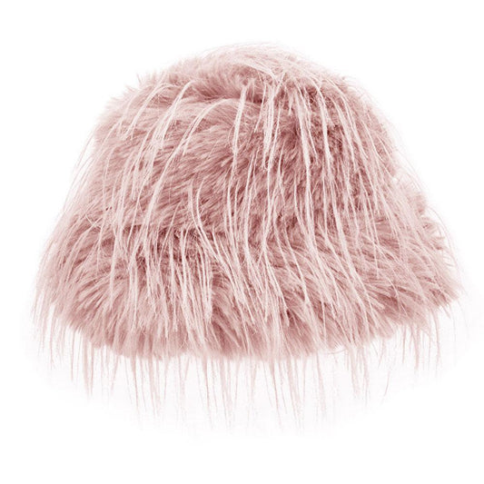 Fluffy Faux Fur Bucket Hat