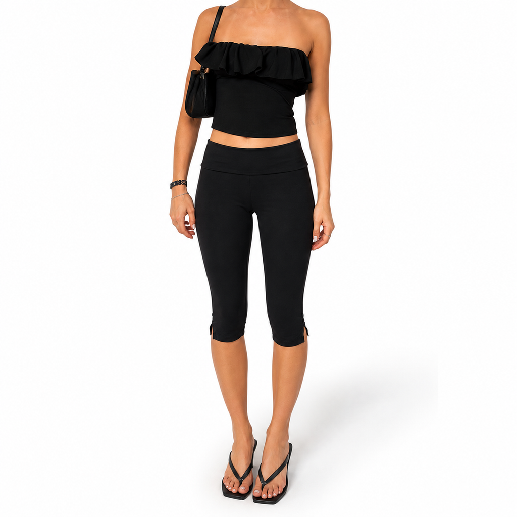 Everyday Split Hem Capris