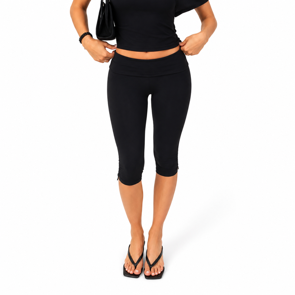 Everyday Split Hem Capris
