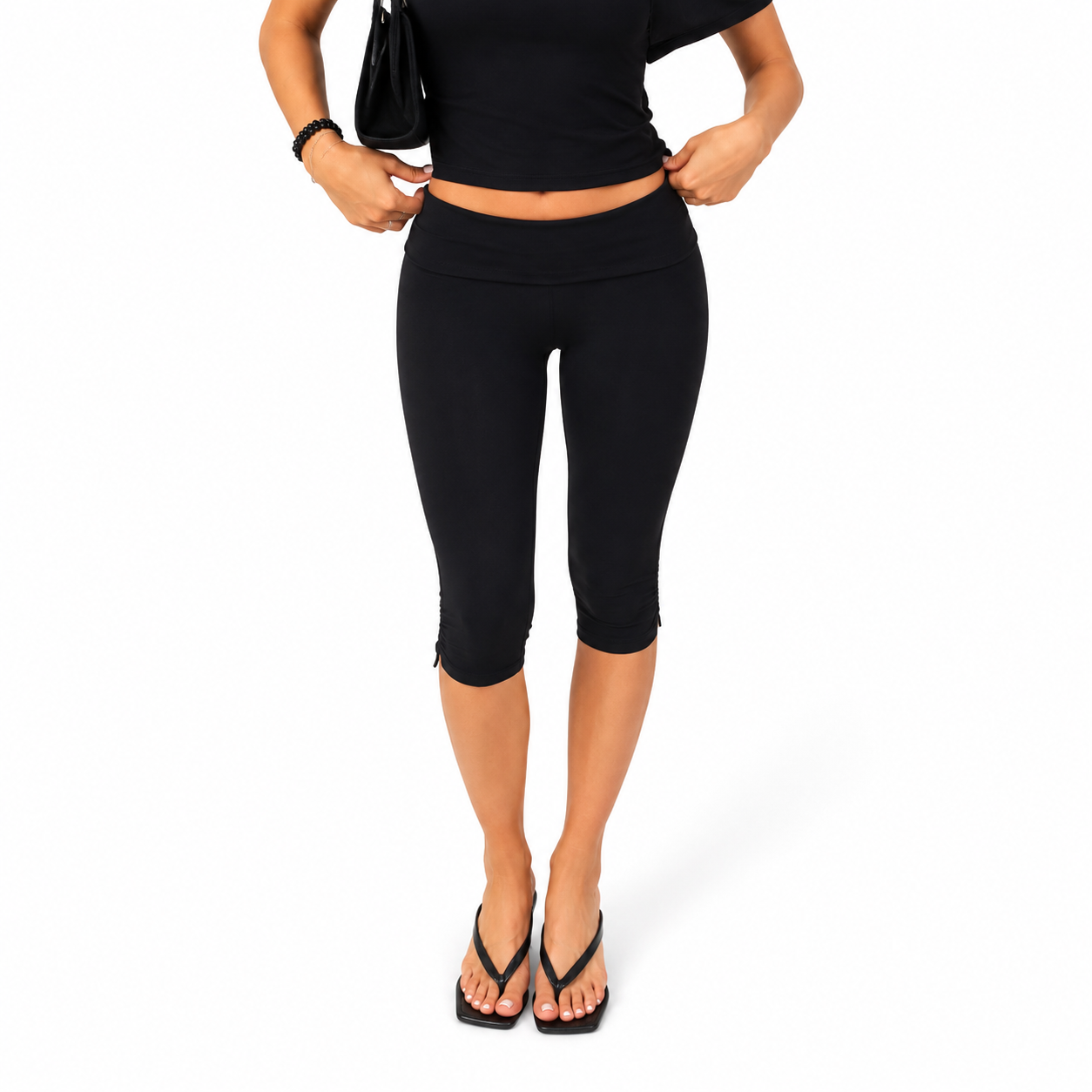 Everyday Split Hem Capris