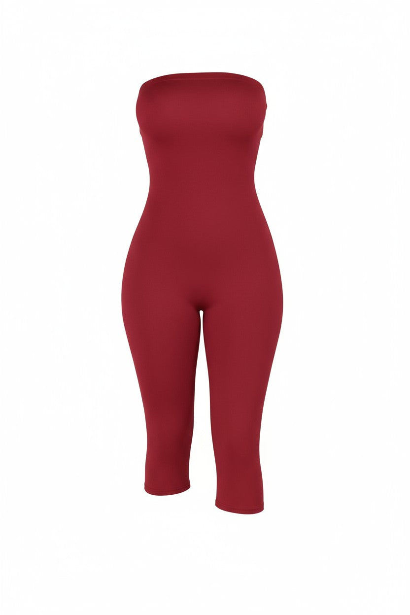 Roux Strapless Knit Jumpsuit
